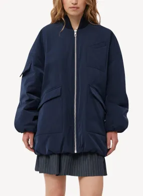 Ganni - Bomber - Dark Blue - Femme