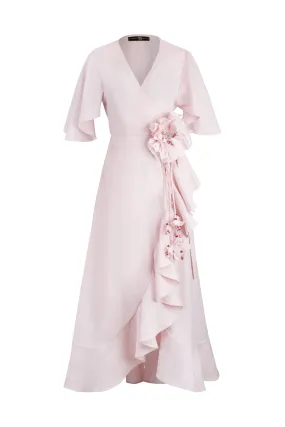 Gol Wrap Dress - Pink