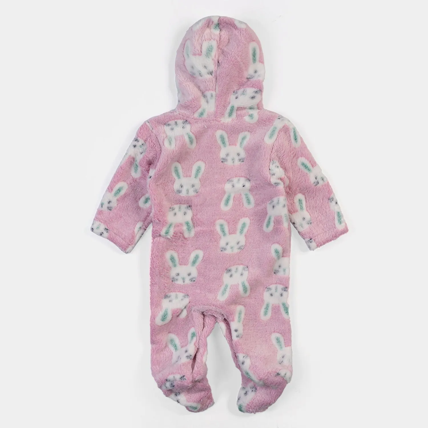 Infant Girls Velour Character Romper - Lavender