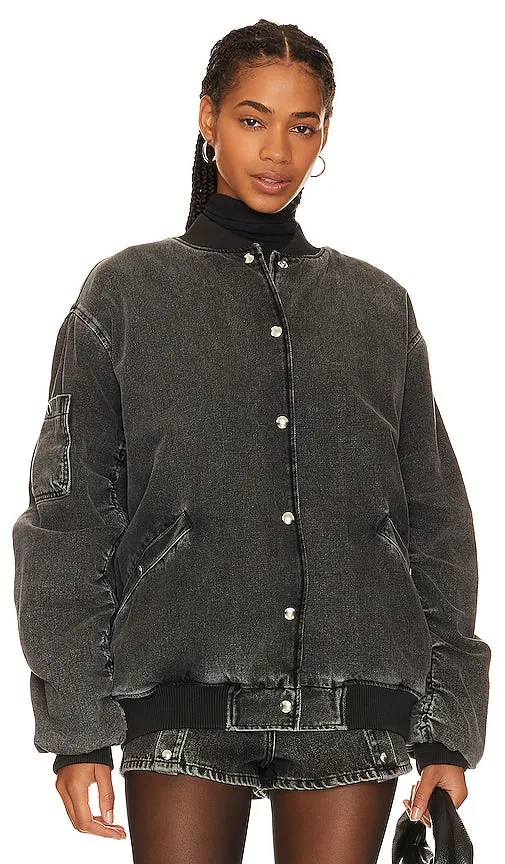 IRO Ilaro Bomber Jacket in Charcoal