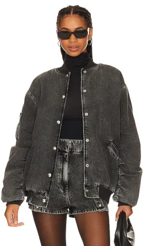 IRO Ilaro Bomber Jacket in Charcoal