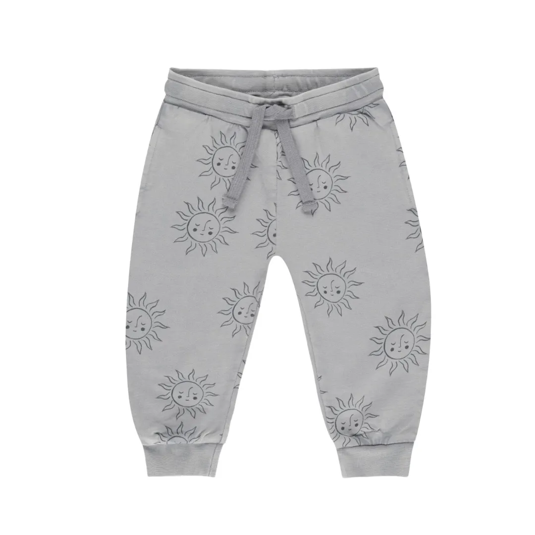 Jogger Sweatpant Suns - Dusty Blue by Rylee   Cru - FINAL SALE