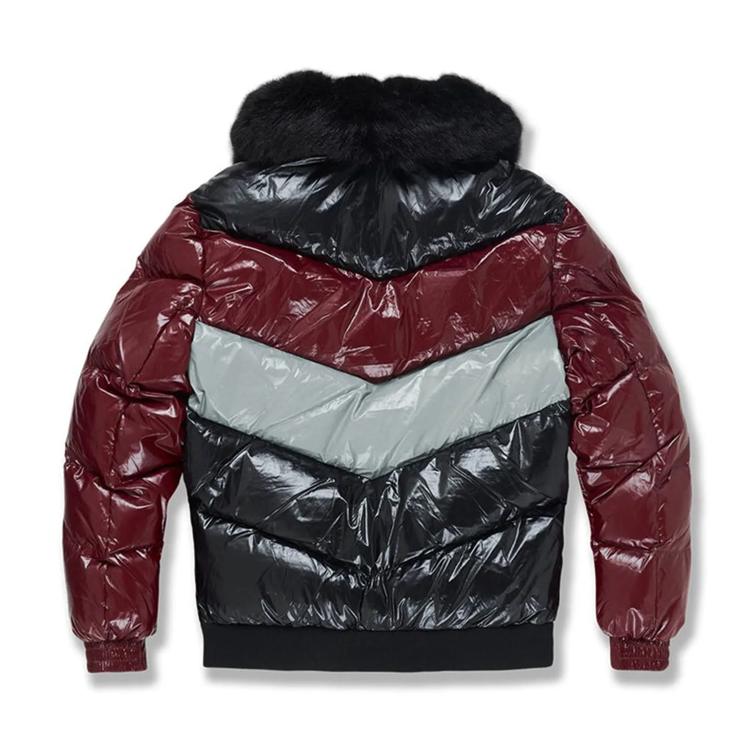 Jordan Craig Sugar Hill Blocked Puffer Men's Jacket Burgundy