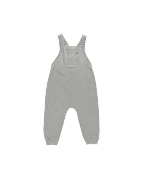 Knit Overalls - Dusty Blue