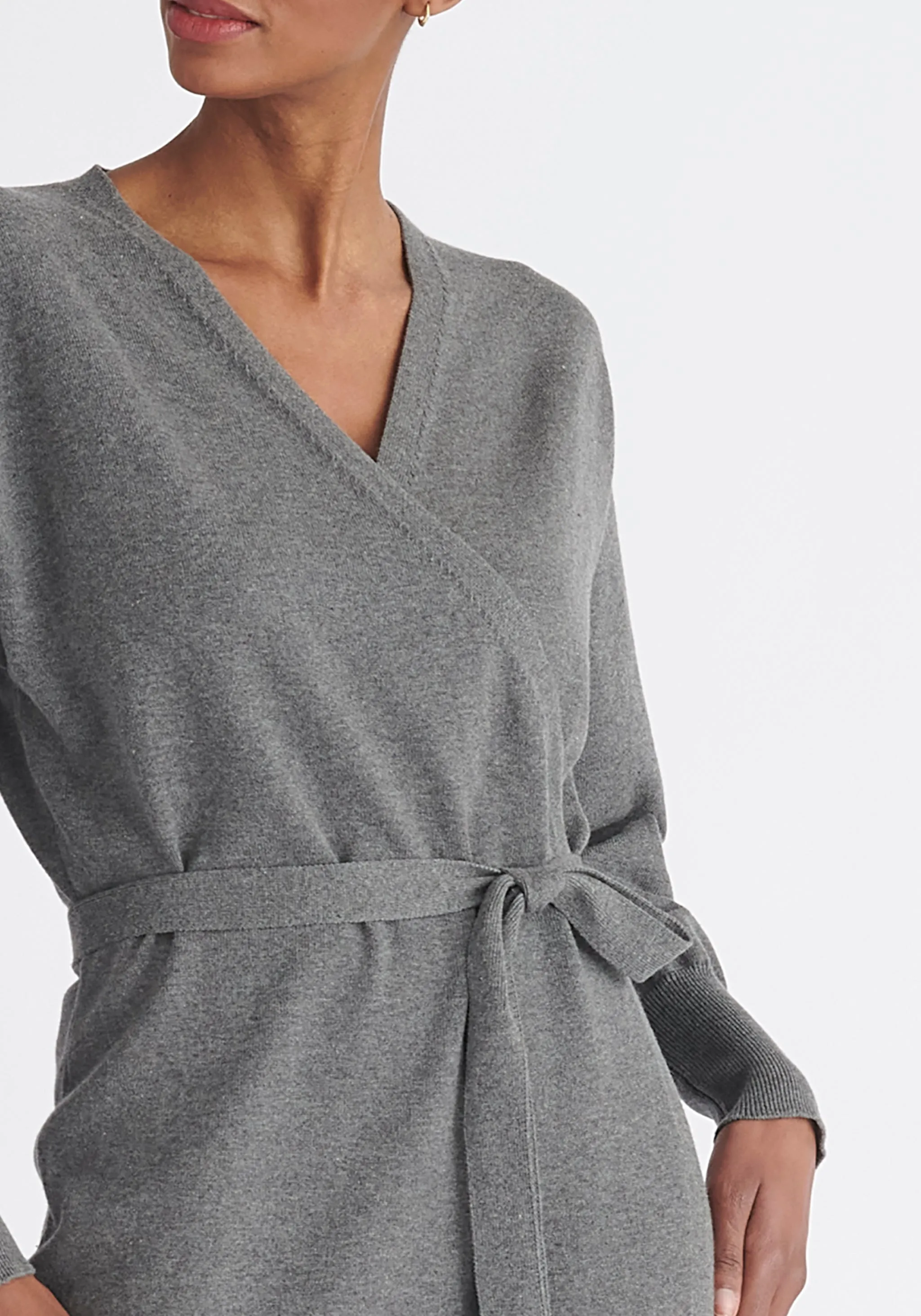 Knitted Wrap Dress