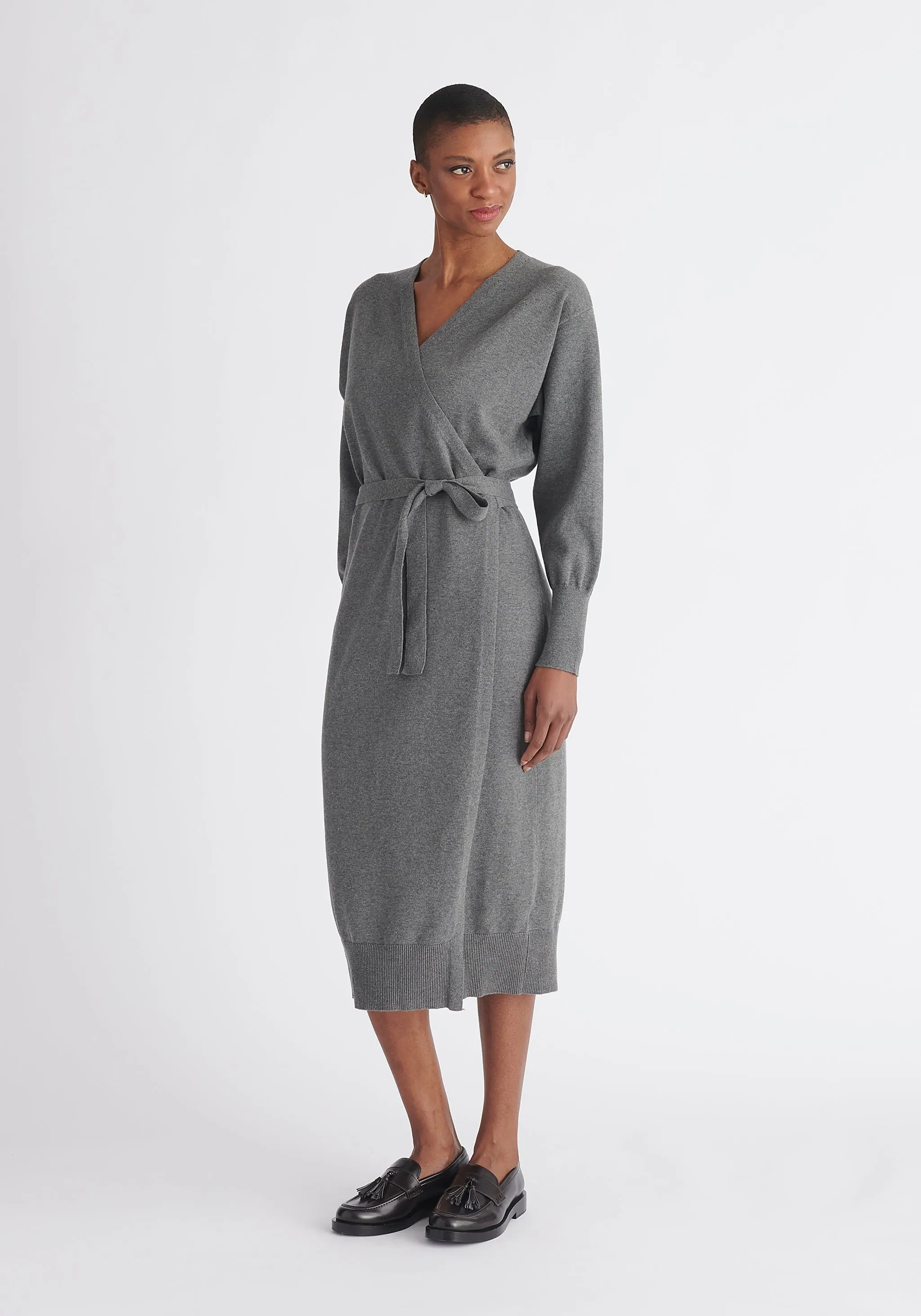 Knitted Wrap Dress