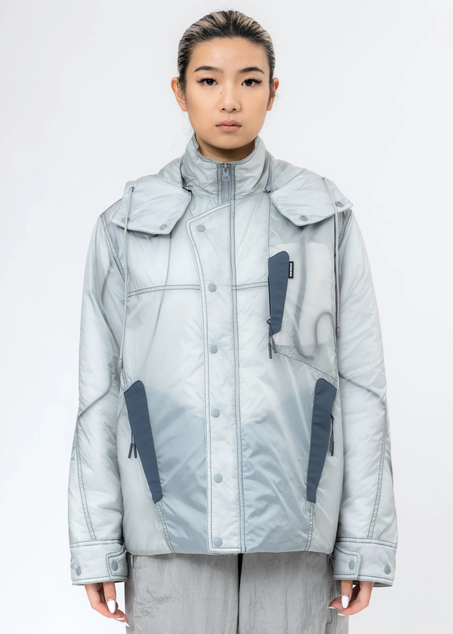 Light Grey Transparent Padded Jacket
