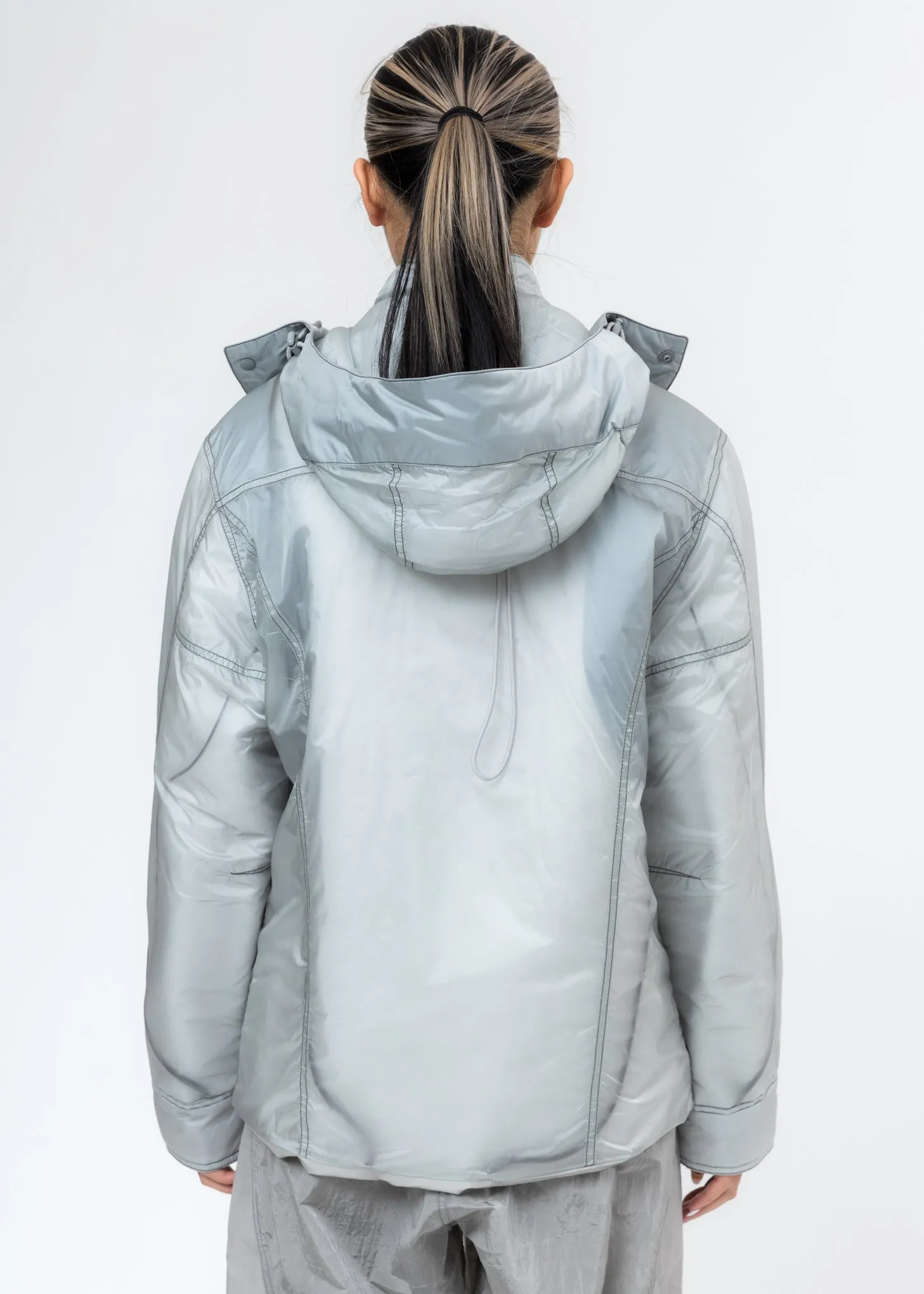Light Grey Transparent Padded Jacket