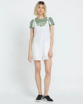 Lil Tie Strap Romper - WHITE