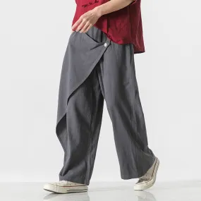Linen Japanese Style Pants Retro Unisex