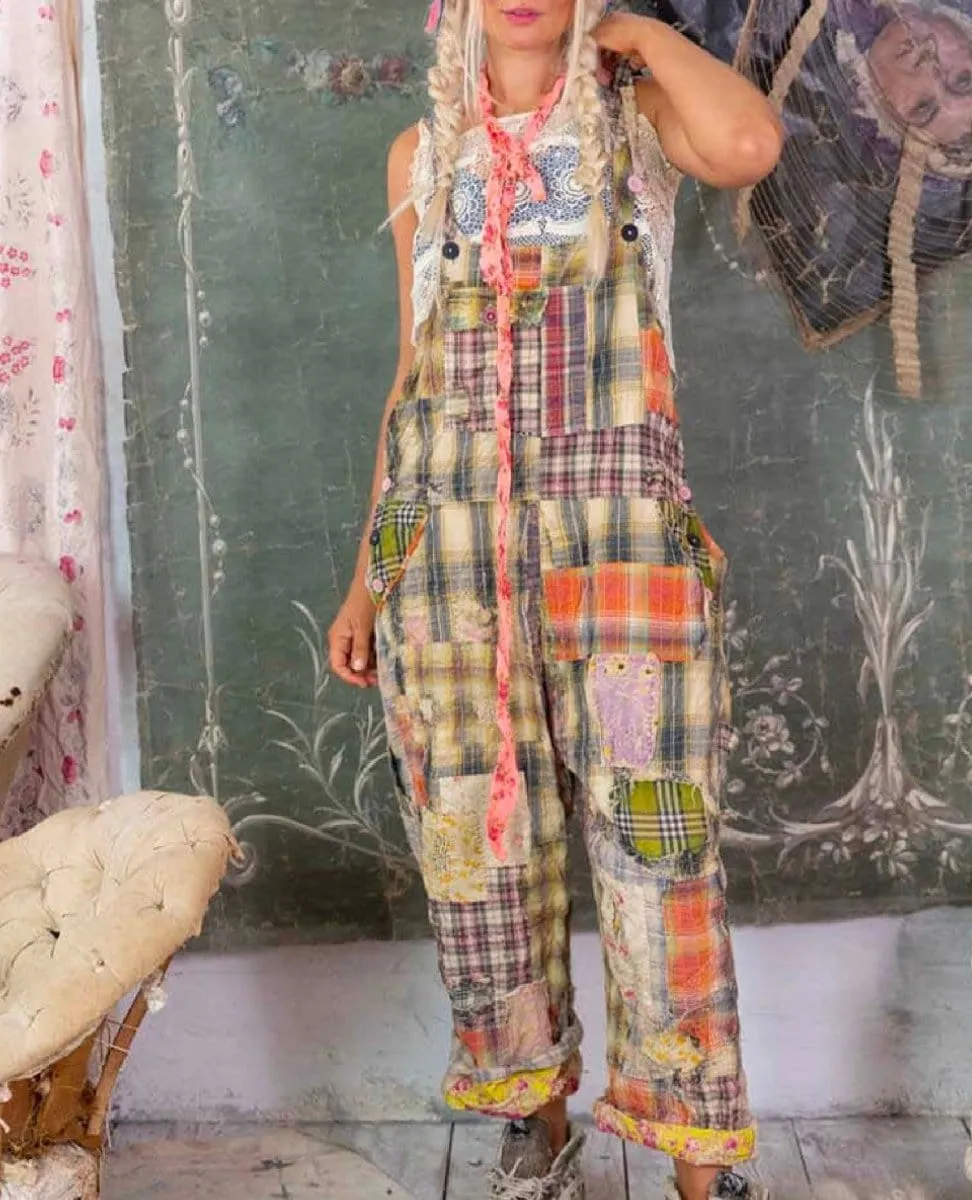 Magnolia Pearl Patchwork Love Overall