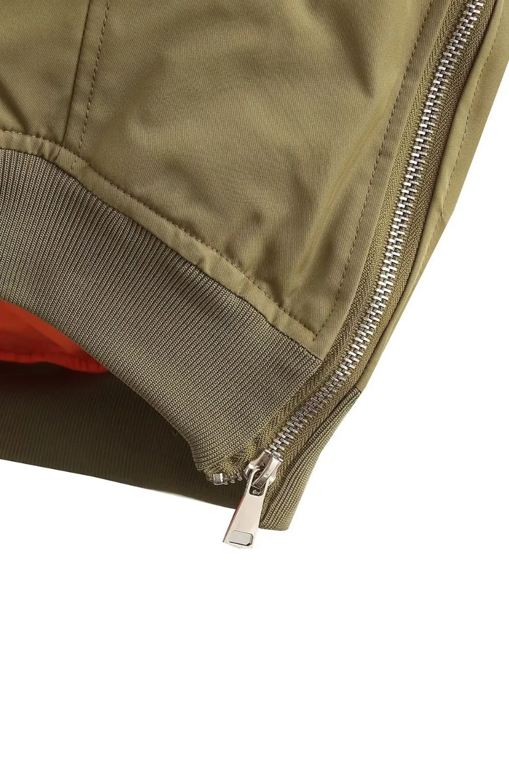 'Mariah' Casual Aviator Bomber Jacket