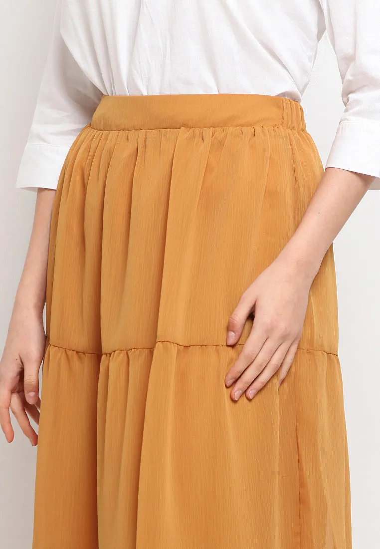 Maxi Skirt with Tiered Details