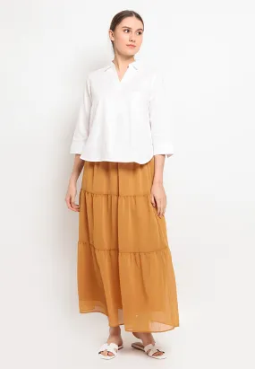 Maxi Skirt with Tiered Details