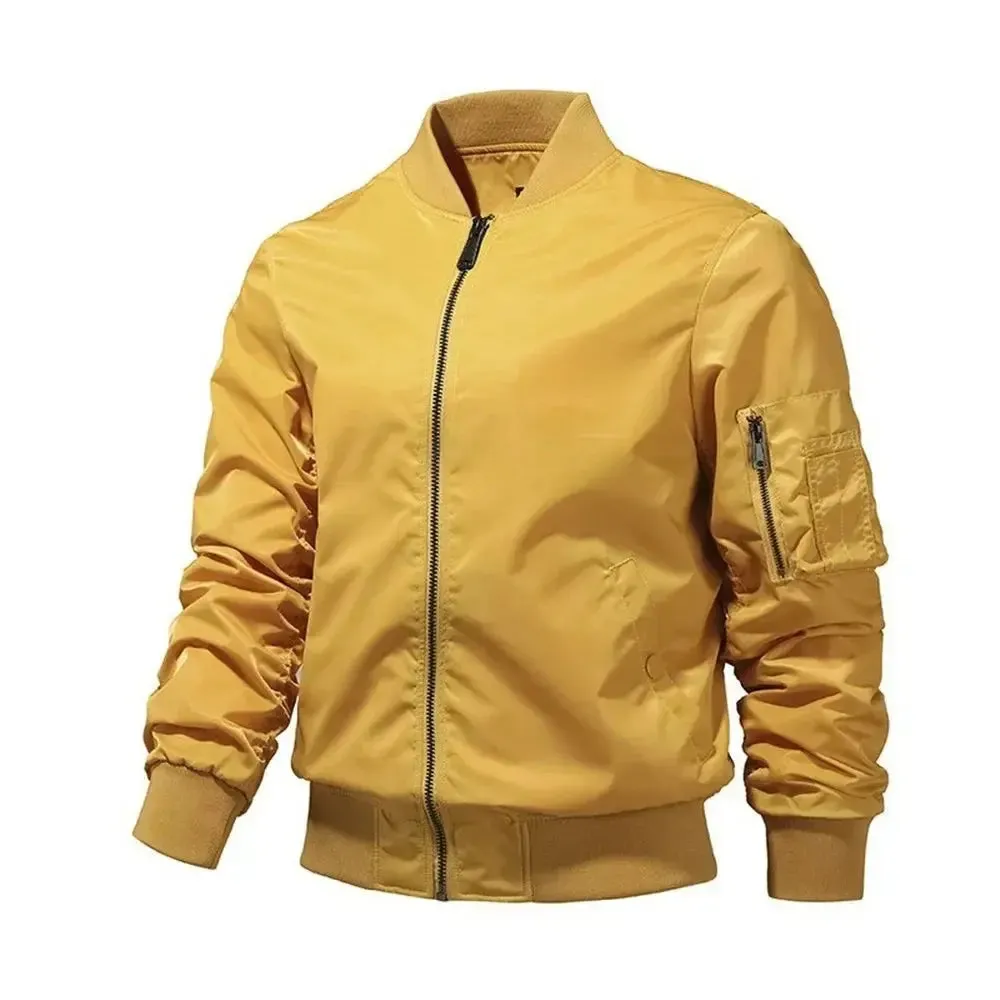 Mens Bomber Jacket 2025 New Spring Autumn Male Baseball Jackets