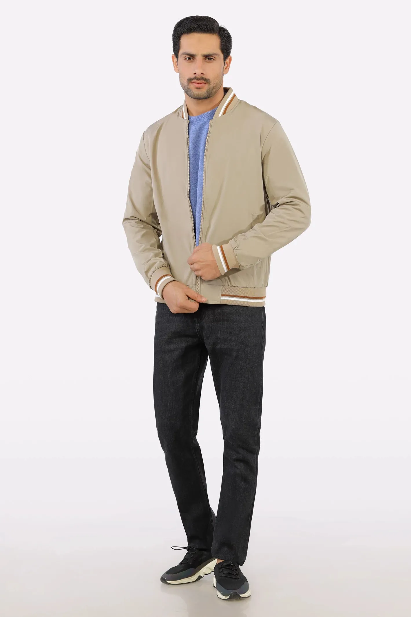 Men's Khaki Bomber Jacket