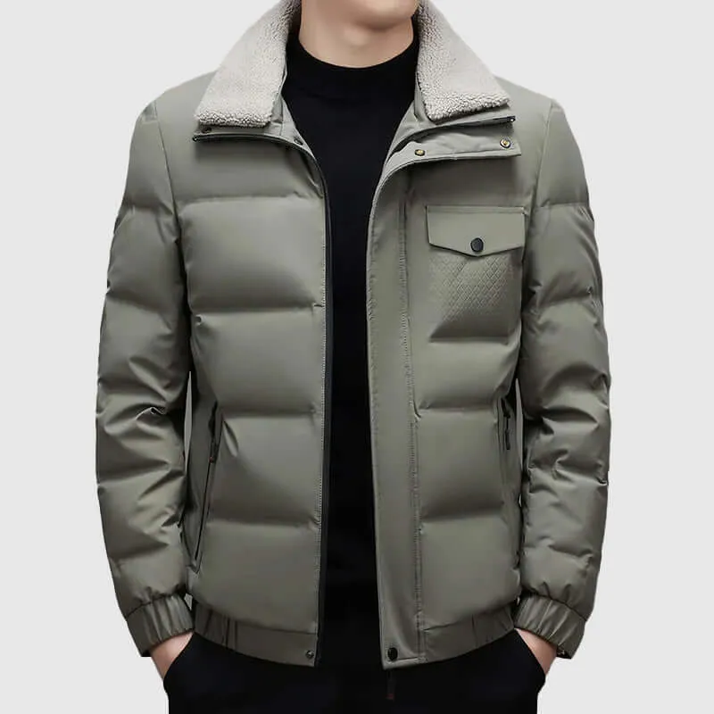 Men's Winter Duck Down Insulated Puffer Jacket