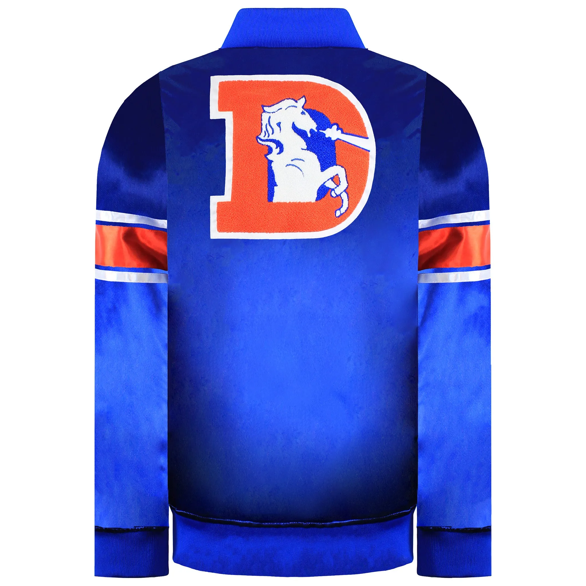 Mitchell & Ness NFL Denver Broncos Heavyweight Satin Bomber Jacket