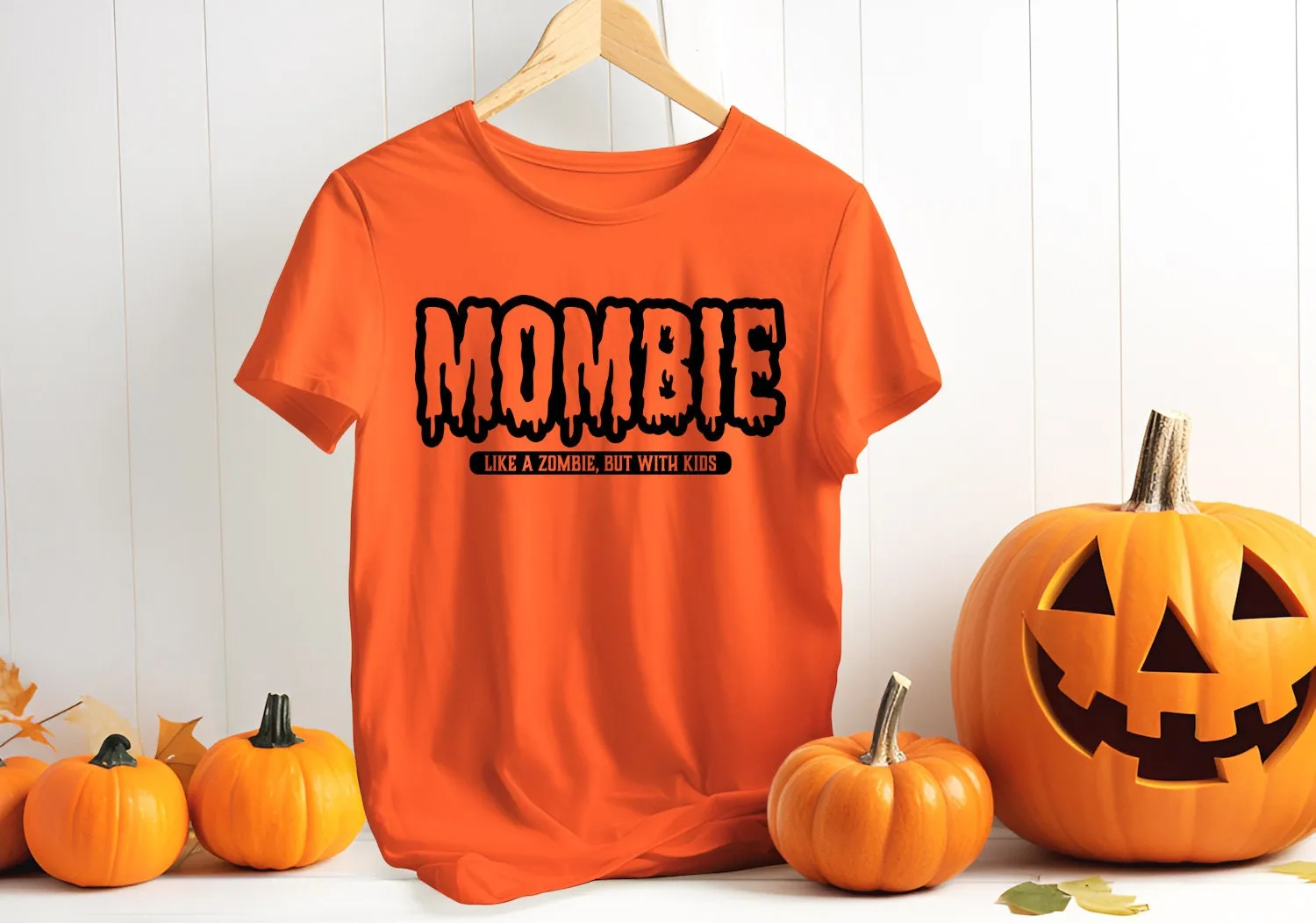 Mombie Like A Zombie Funny Halloween Fall Autumn Novelty T-Shirt