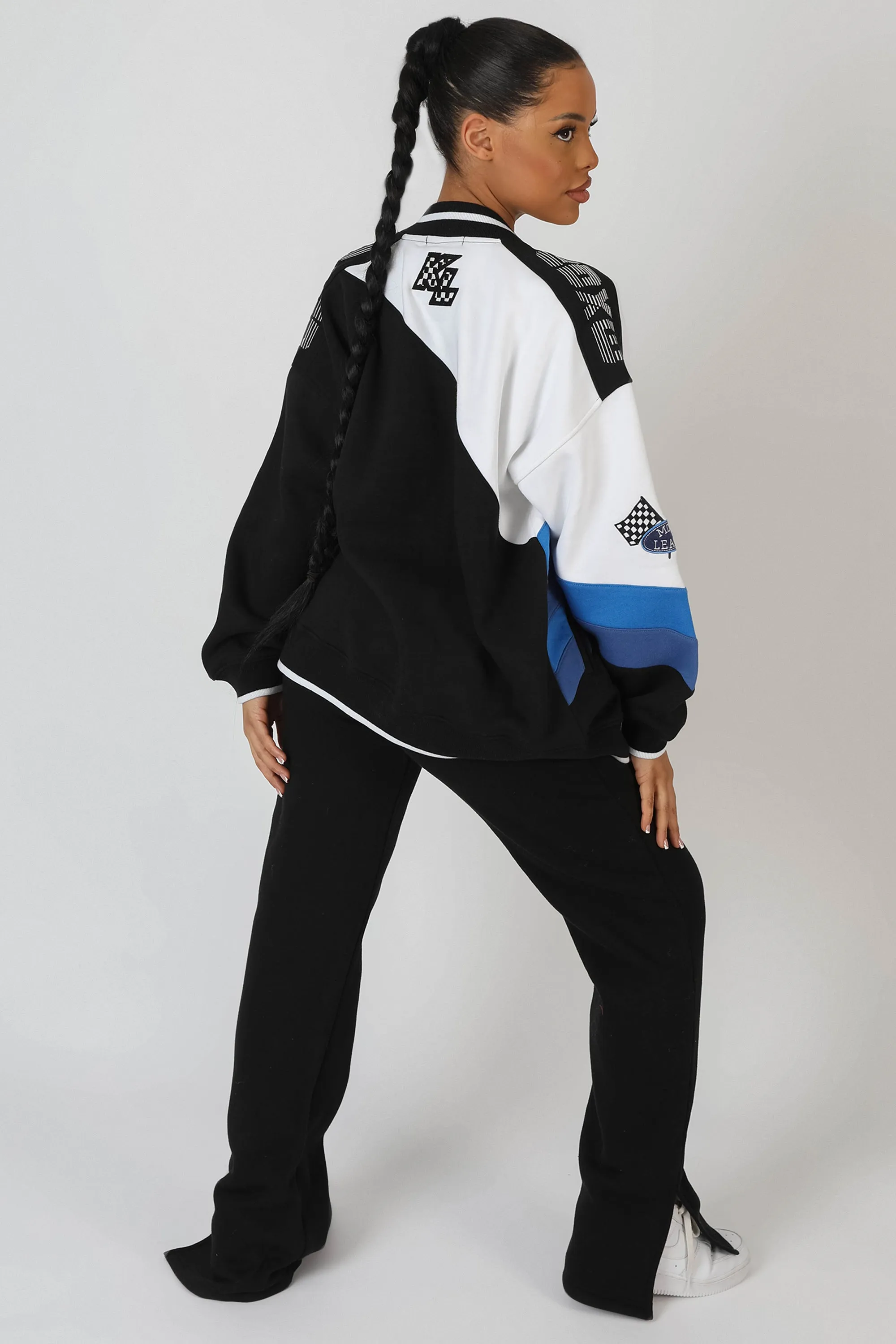 Motorcross Bomber Jacket Blue