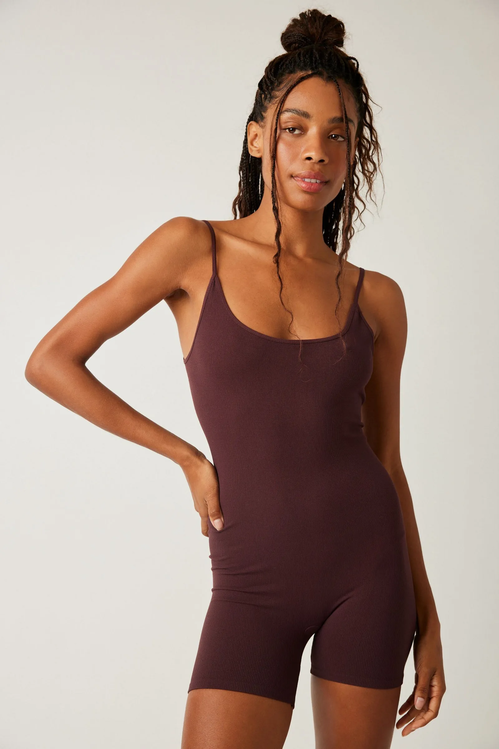 One To Watch Romper  - Chocolate