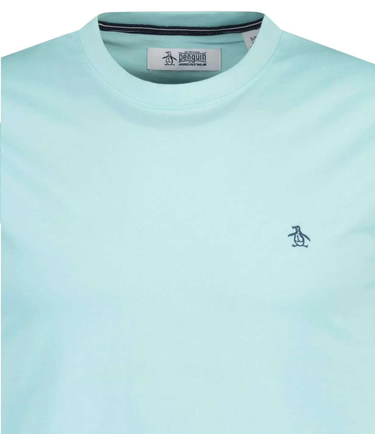 Original Penguin Pin Point Embroidered Pete T-Shirt - Blue Tint
