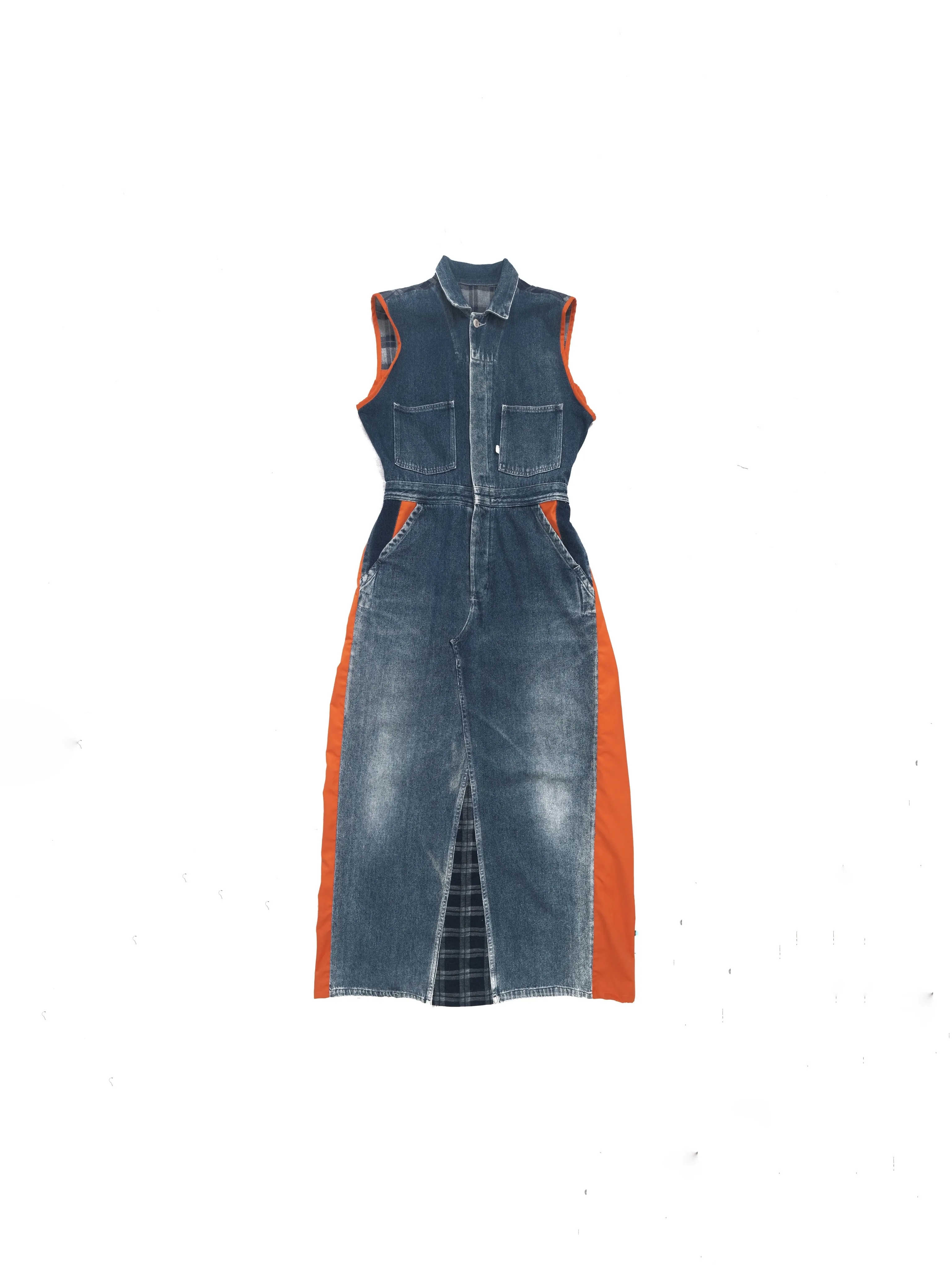 Overall Denim Dress [ Sustainable Line ]