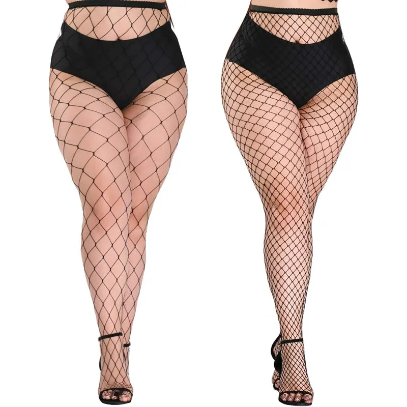 Pack Of High Waist Tights Fishnet Stockings Thigh High Stockings Pantyhose