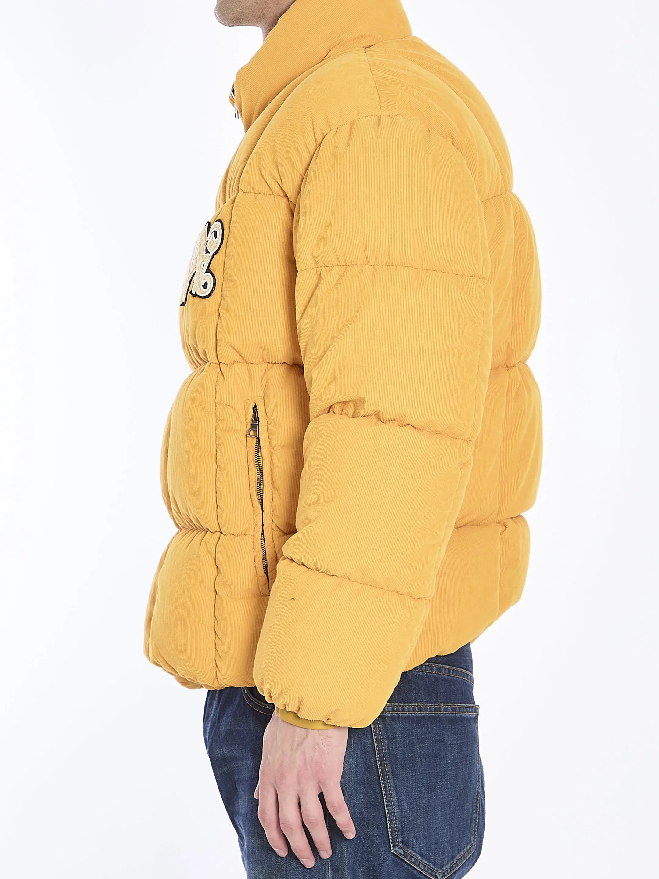 Palm Angels Monogram Corduroy Puffer Jacket