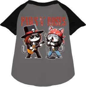 Paws and Roses Rock n Roll Shirt