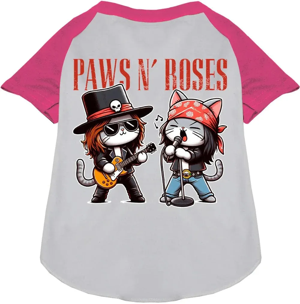 Paws and Roses Rock n Roll Shirt