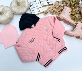 Pink bomber jacket