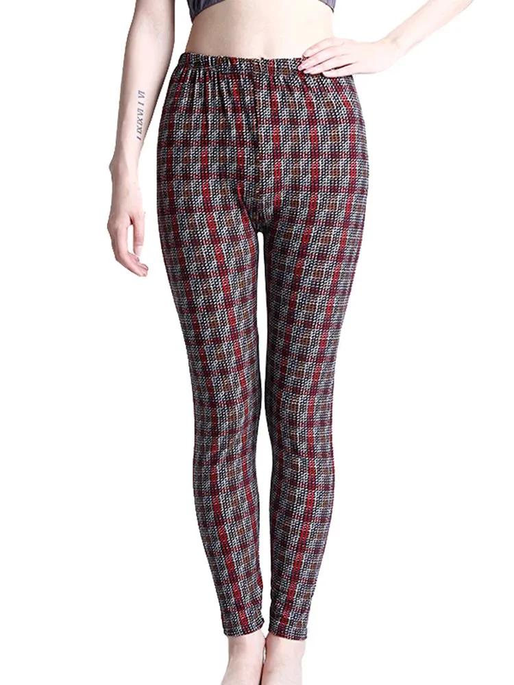 Plaid High Waist Leggings
