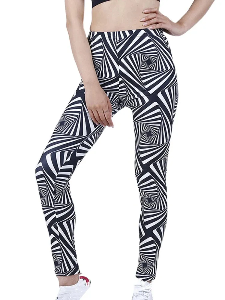 Plaid High Waist Leggings
