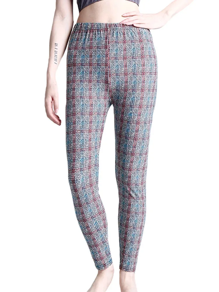 Plaid High Waist Leggings
