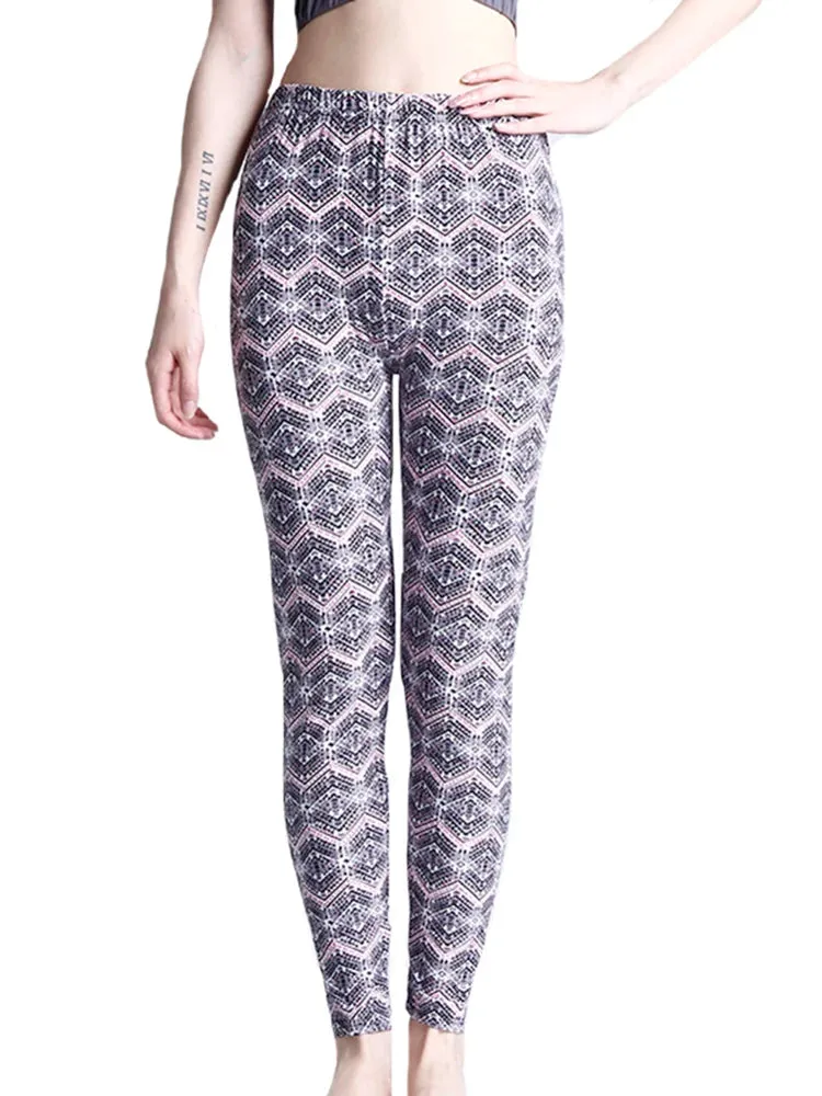 Plaid High Waist Leggings