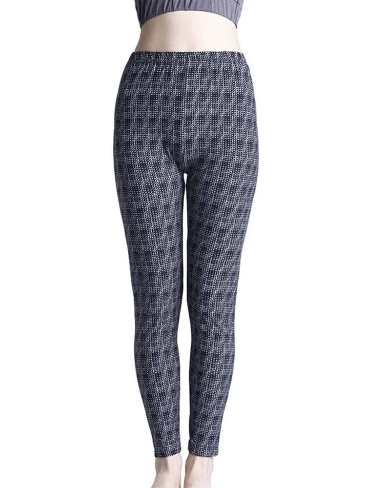 Plaid High Waist Leggings