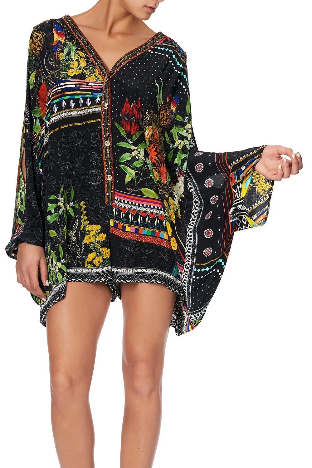 PLAYSUIT WITH SLEEVE SPLIT BLACKHEATH BETTY