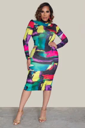 Presley Colorblock Bodycon Dress