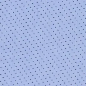 Printed Blue End on End Fabric with a Blue Floral Pattern Classic Custom Shirt