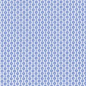 Printed Solid White and Blue Circles and Dashes Classic Custom Shirt