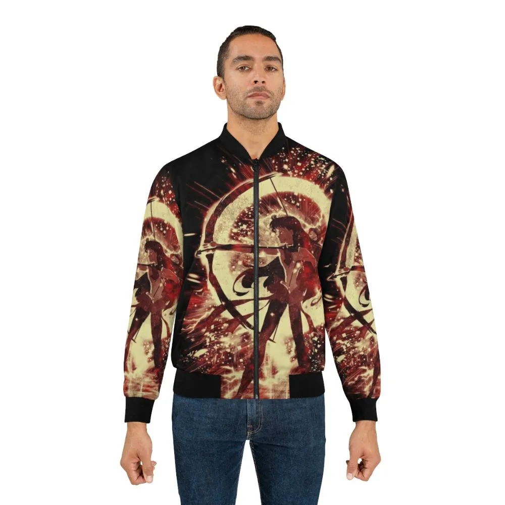 "Sailor Mars Sci-Fi Bomber Jacket"