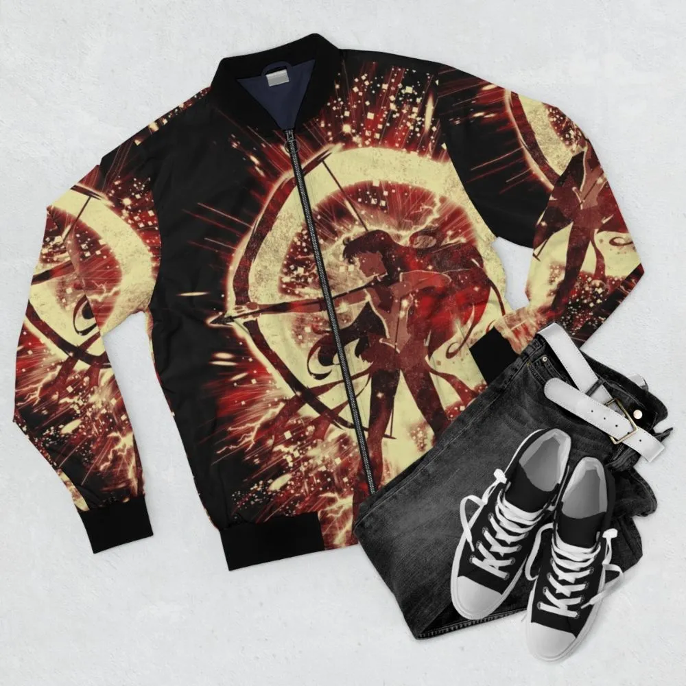 "Sailor Mars Sci-Fi Bomber Jacket"