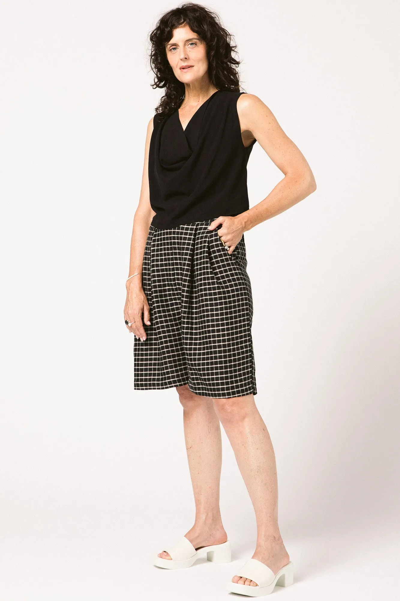 Railspur Culottes Black Check