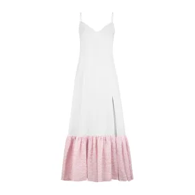 RUFFLE SLIP DRESS
