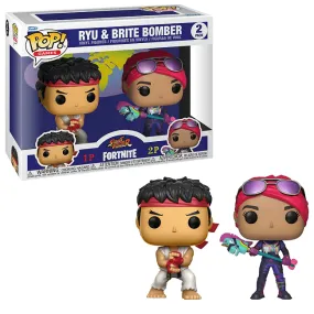Ryu & Brite Bomber - Fortnite Funko Pop! Games