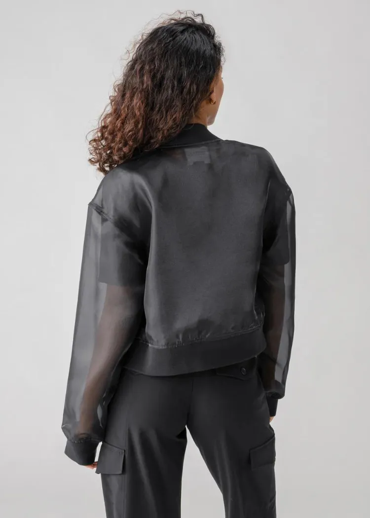 Sanctuary Skyline Organza Bomber- Black