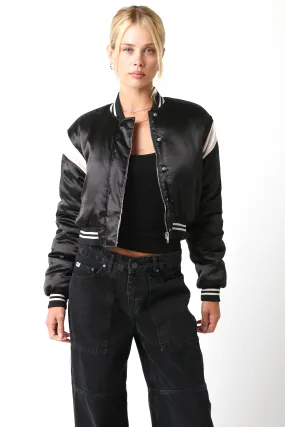 Satin Bomber Jacket - SALE