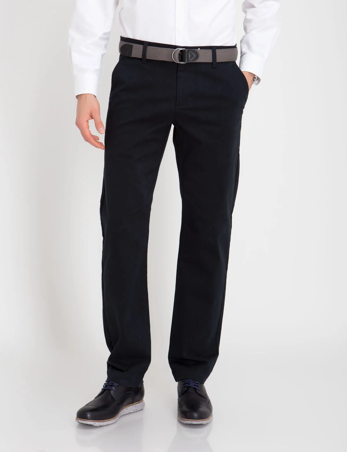 SLIM STRAIGHT CHINO PANTS