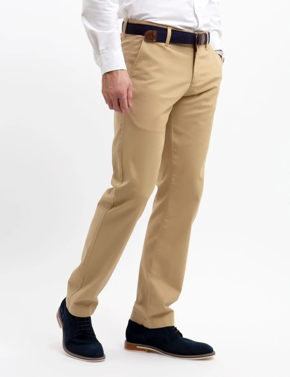 SLIM STRAIGHT CHINO PANTS